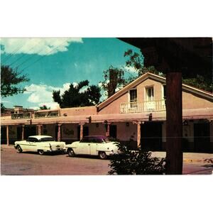 La‎ Placita Old Town Plaza Albuquerque New Mexico Postcard Classic Cars Unposted